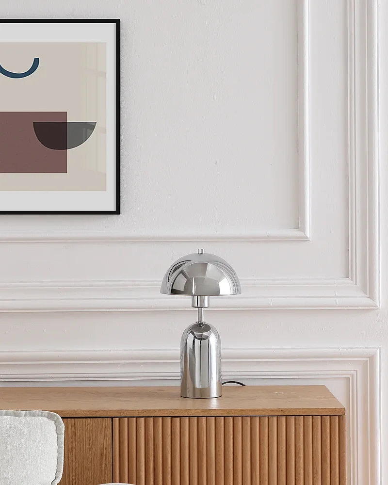 lampe moderne metal chrome