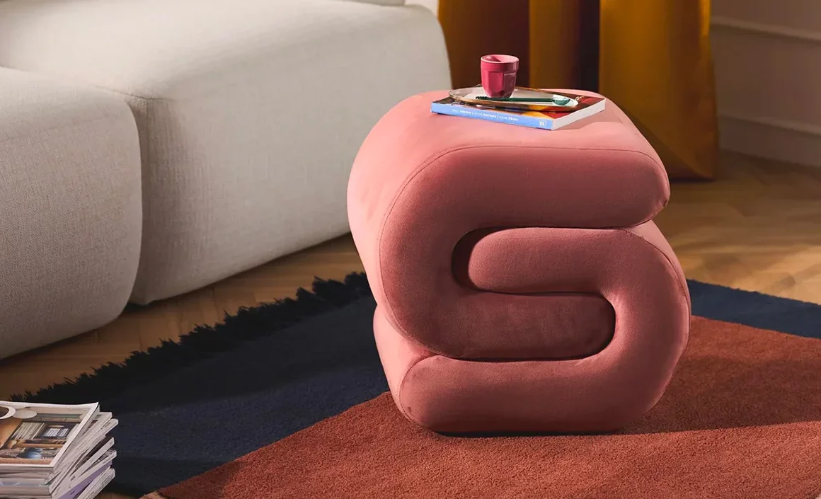acheter pouf velours