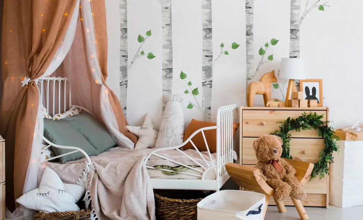 deco chambre enfant foret
