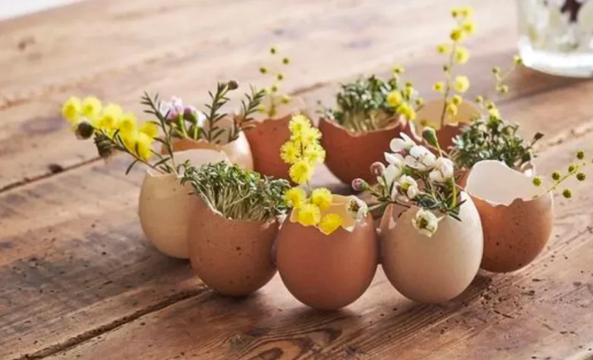 fabriquer deco table paques diy