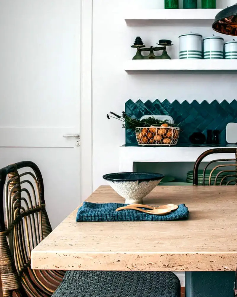 carrelage zellige bleu deco cuisine