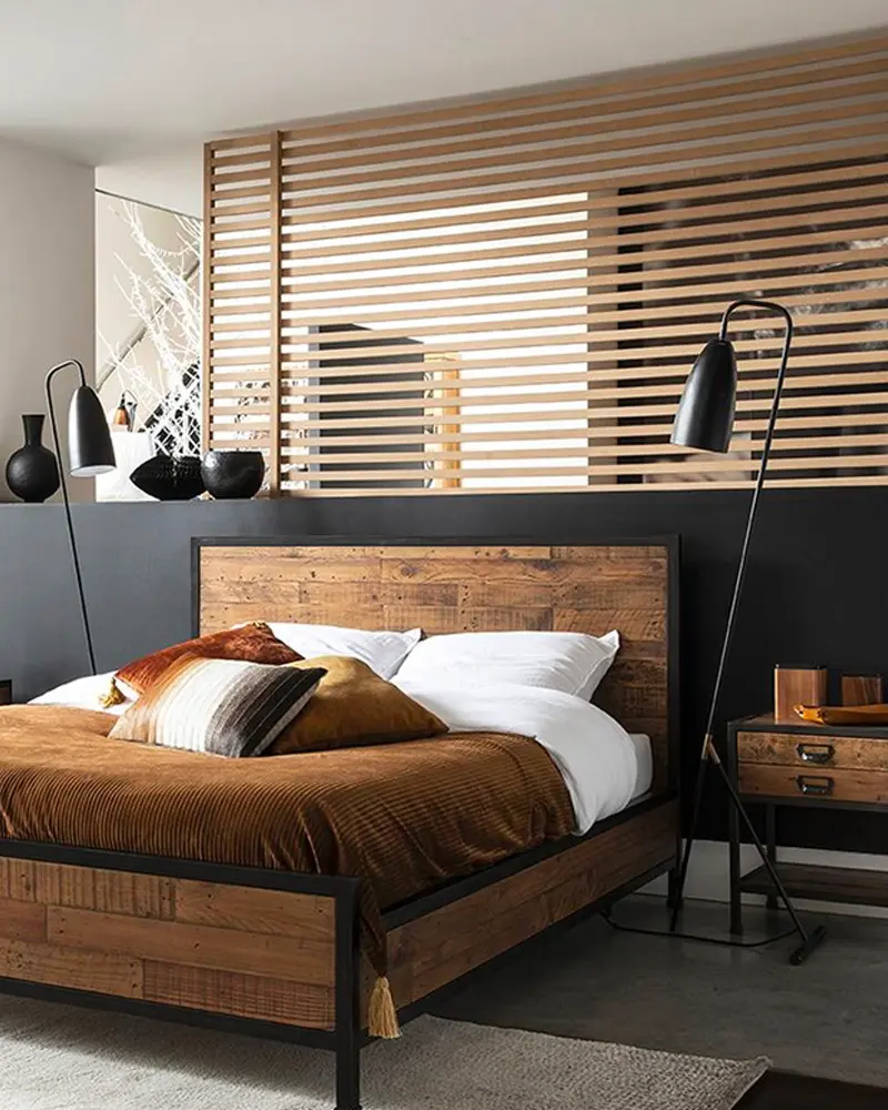 deco chambre industrielle moderne