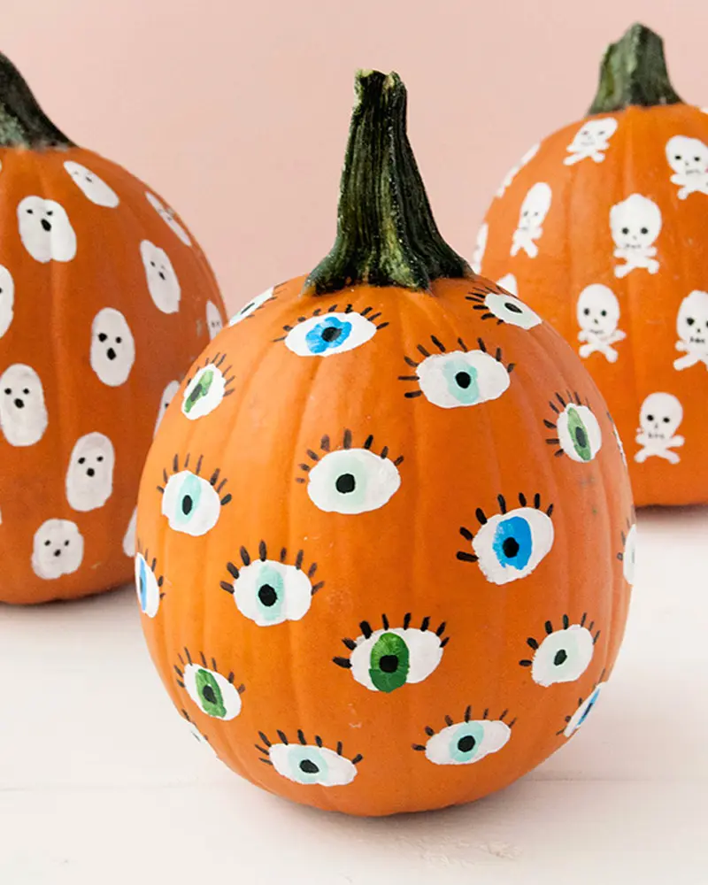 citrouille peinture diy halloween motifs