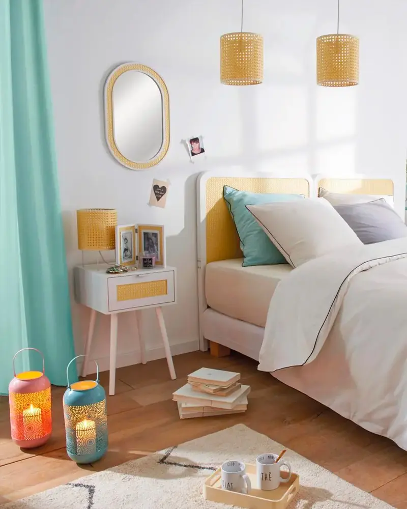 deco chambre cannage