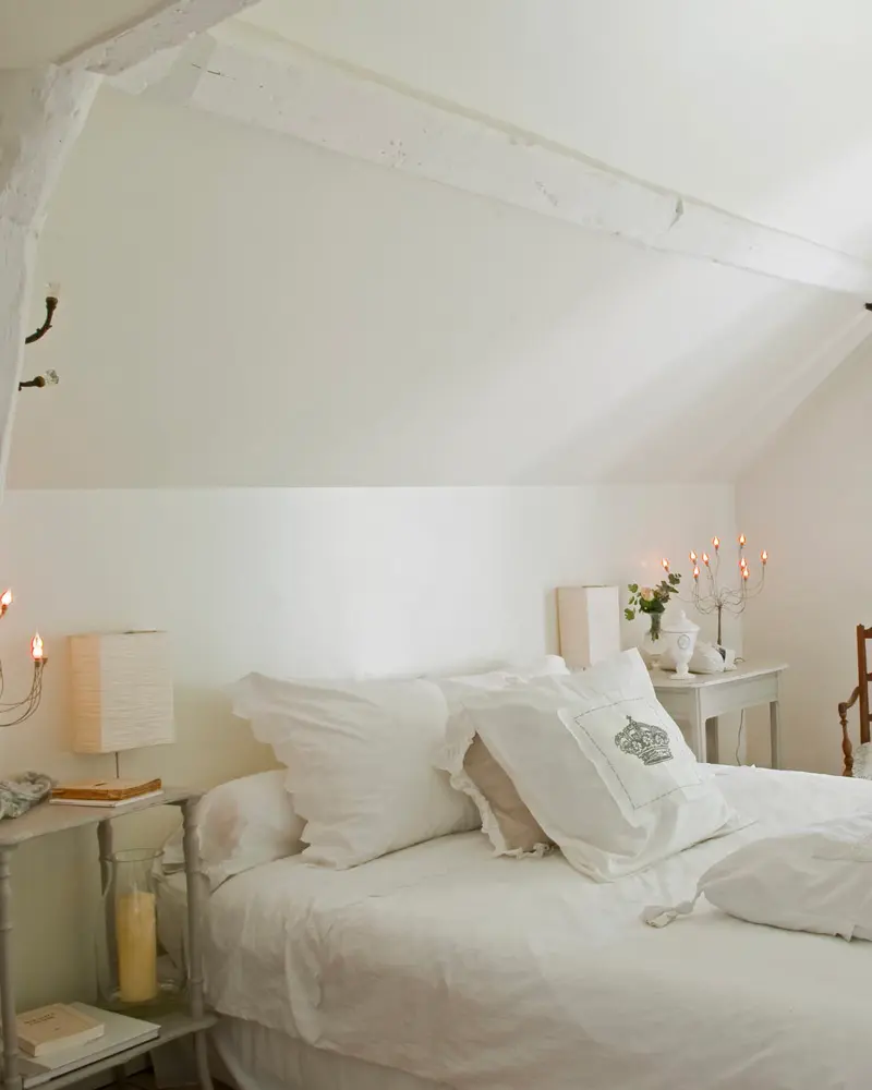deco maison campagne romantique chambre