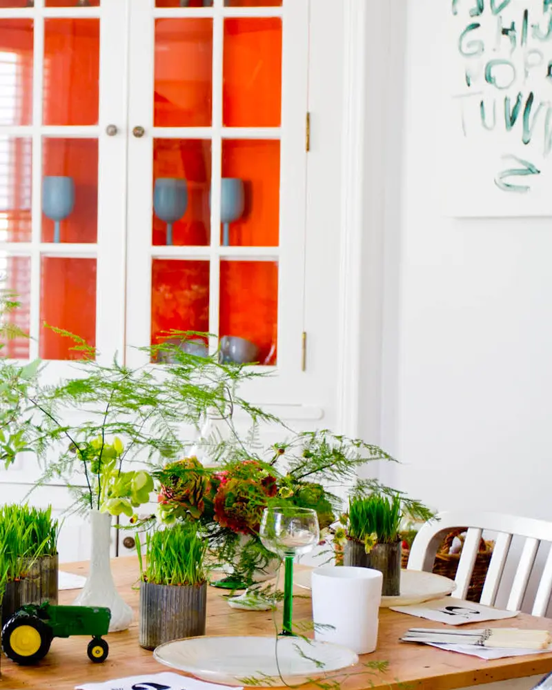 plante deco table salle a manger