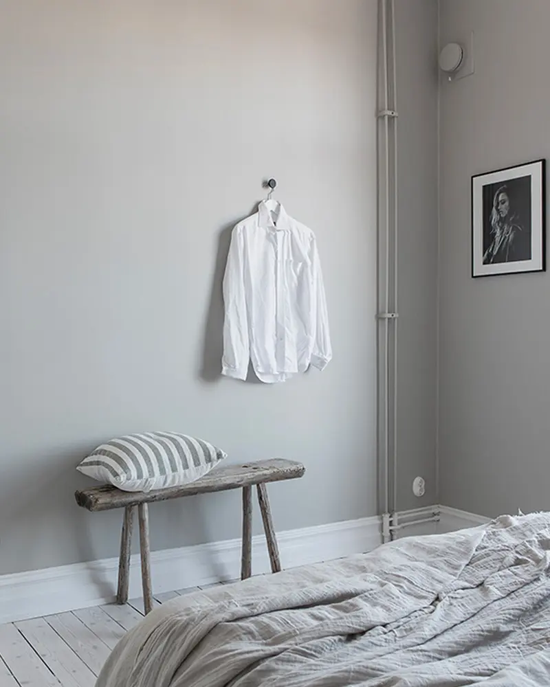 deco appartement moderne gris beige chambre