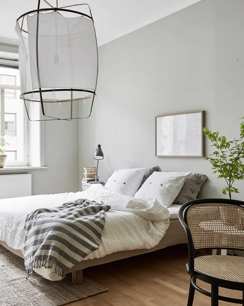 deco appartement nature vert kaki chambre