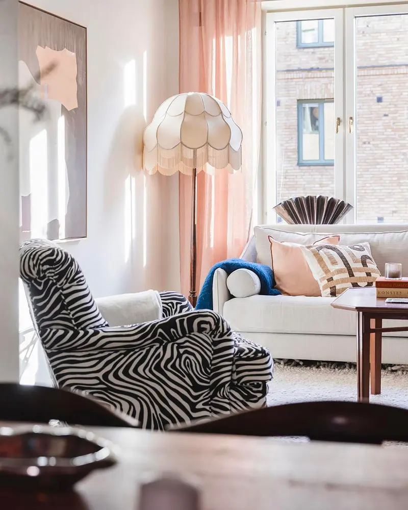 deco appartement vintage terracotta salon