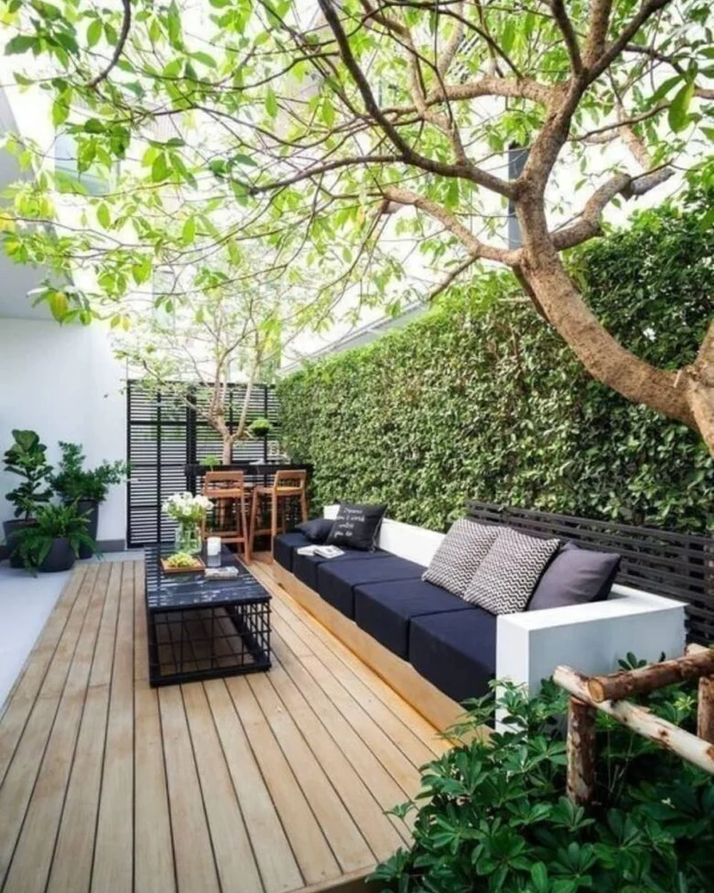deco terrasse moderne noir