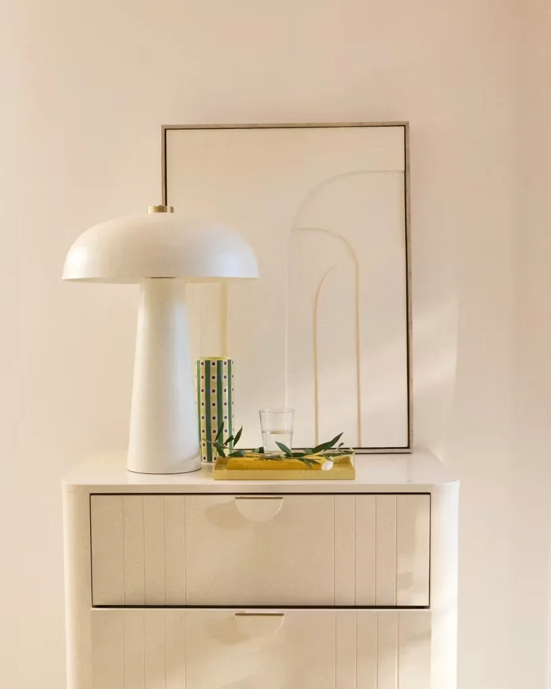 Lampe champignon blanche Maisons du Monde