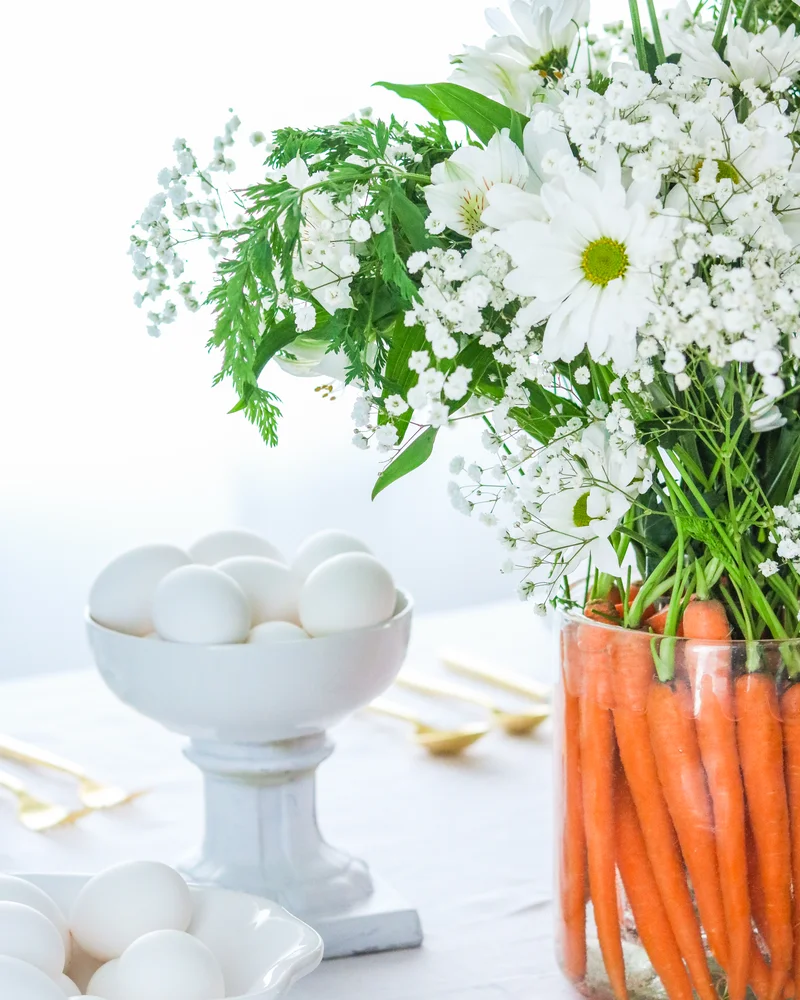 centre table paques diy carottes