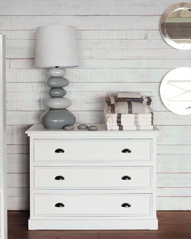 commode bois blanc bord de mer
