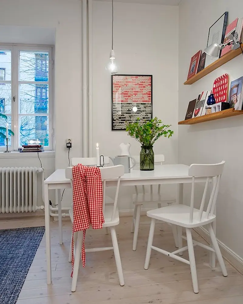 deco appartement gris blanc salle a manger