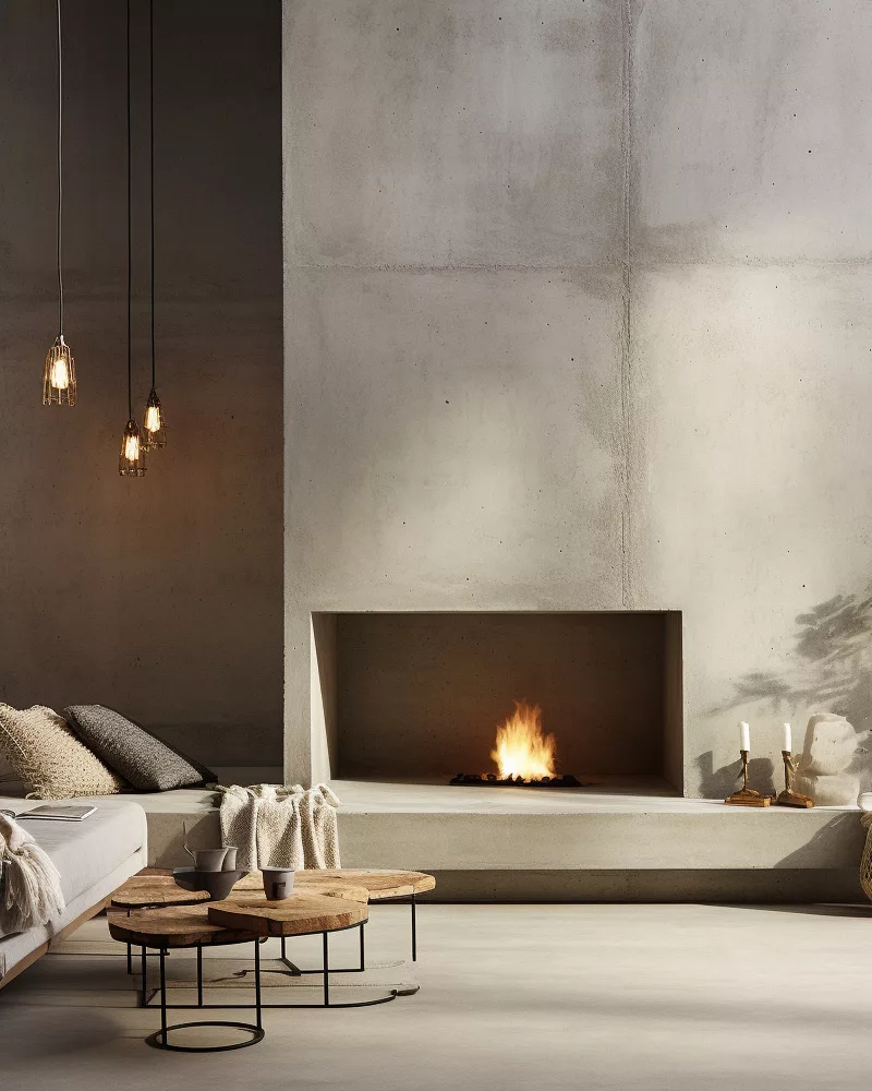 deco minimaliste beton salon