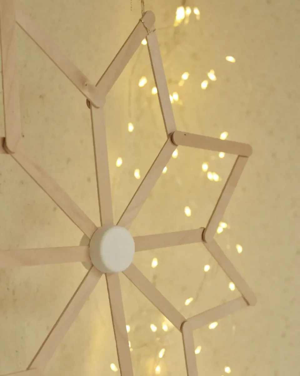 etoile noel batonnets bois diy