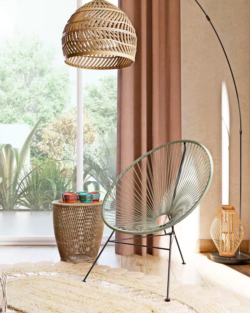 fauteuil fil vert sauge