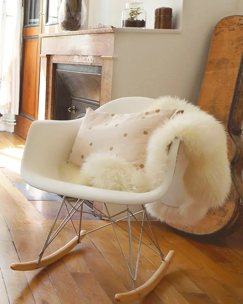 plaid fausse fourrure deco salon