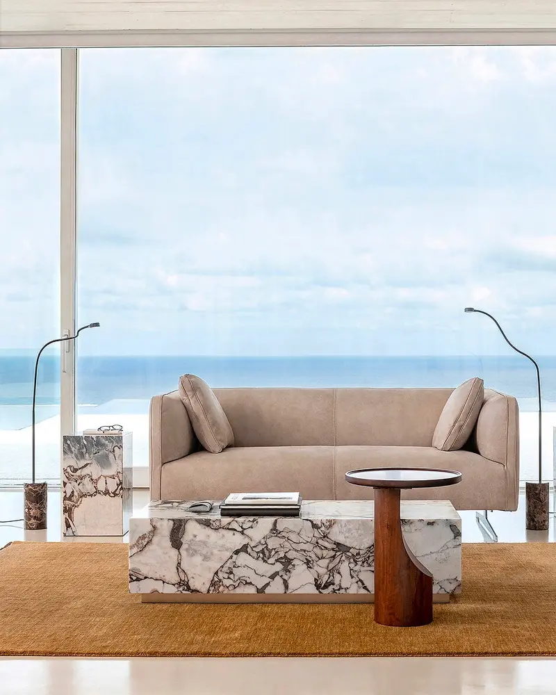 table basse marbre