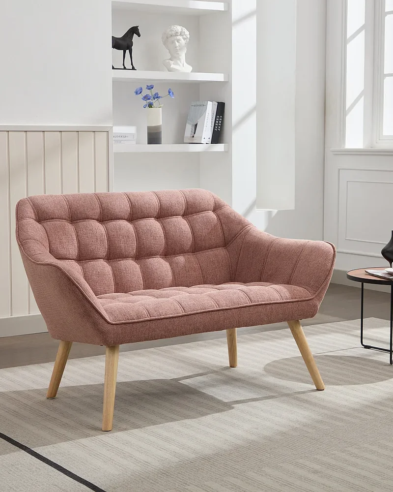 Petit canapé rose scandinave Vente-unique
