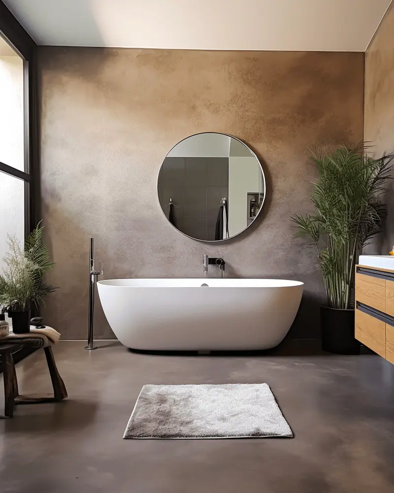 deco salle de bain beton moderne