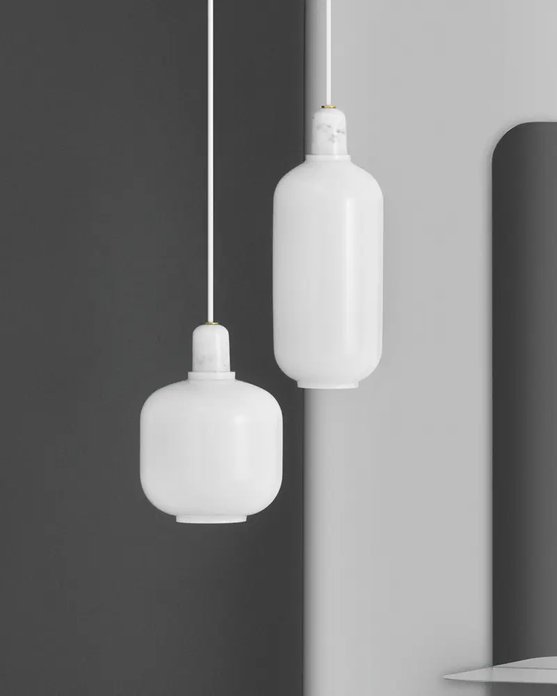suspension marbre blanc