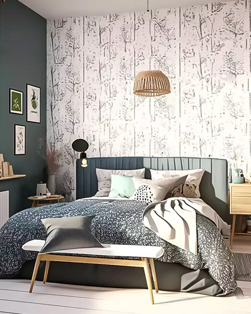 deco chambre cosy papier peint