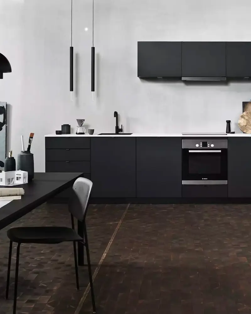 deco cuisine moderne minimaliste noire