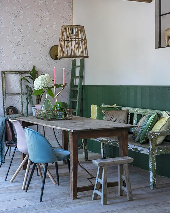 deco salle a manger table recup