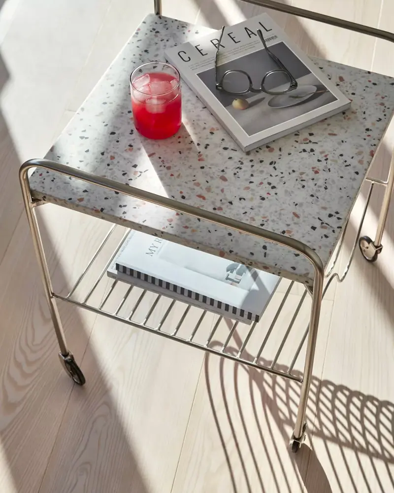 desserte nickel terrazzo