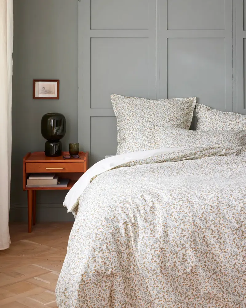 housse couette motif vegetal