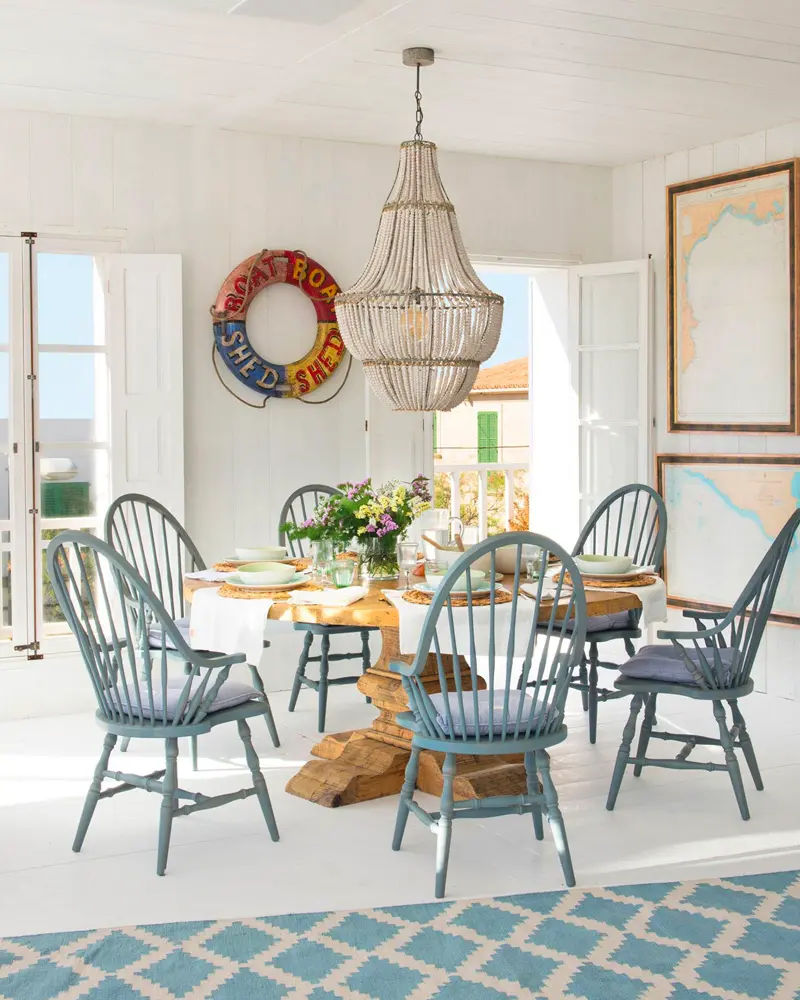 suspension coquillage deco salle a manger bord de mer
