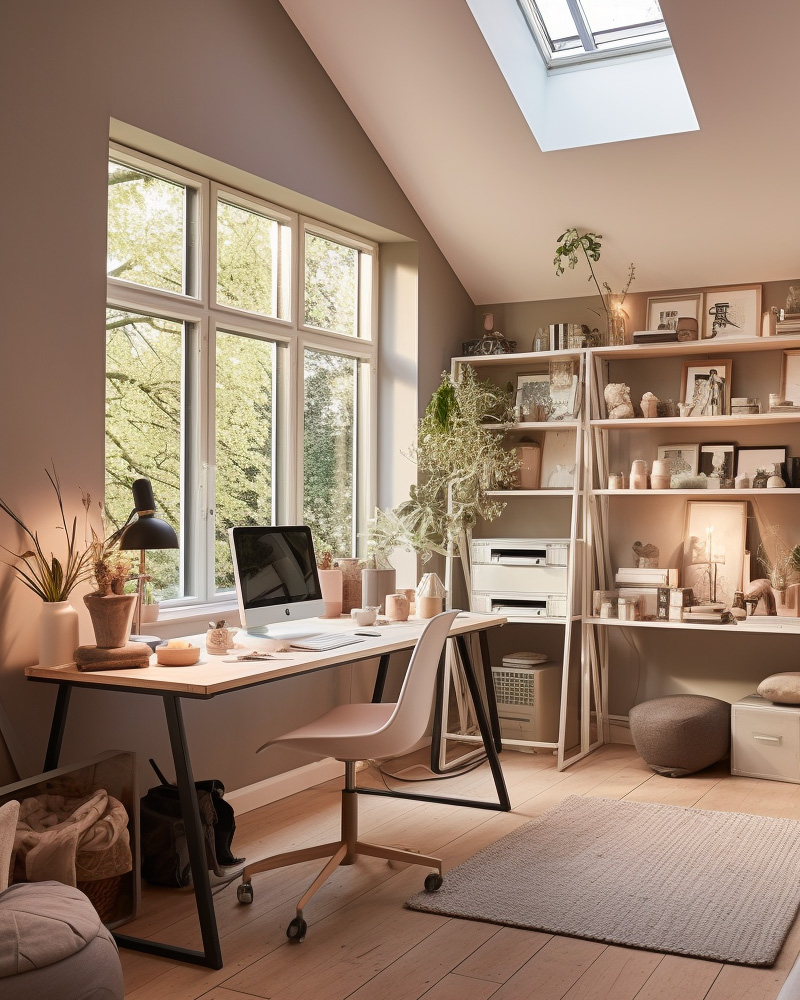 deco bureau cocooning moderne