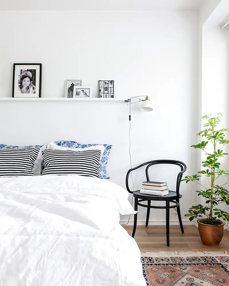 deco chambre scandinave blanc