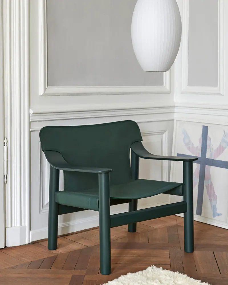 fauteuil tissu vert canard