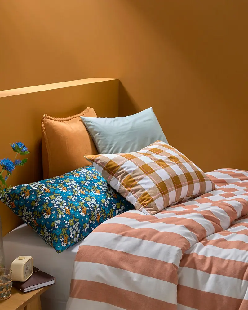 linge de lit rayures