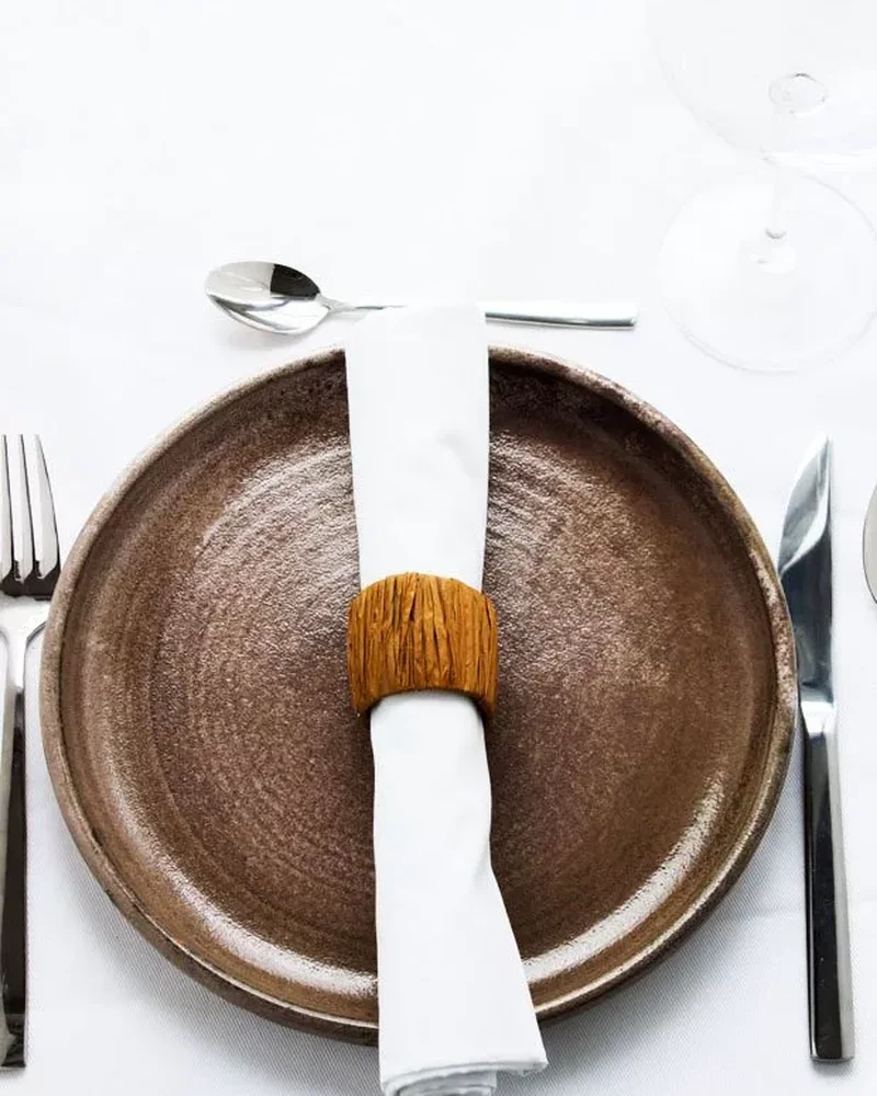 rond de serviette vegetal raphia diy