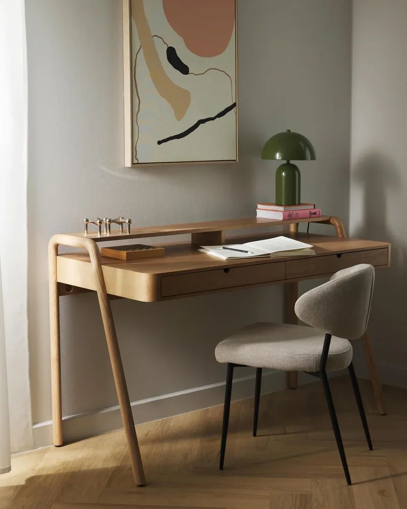 Bureau en bois de frêne Westwing