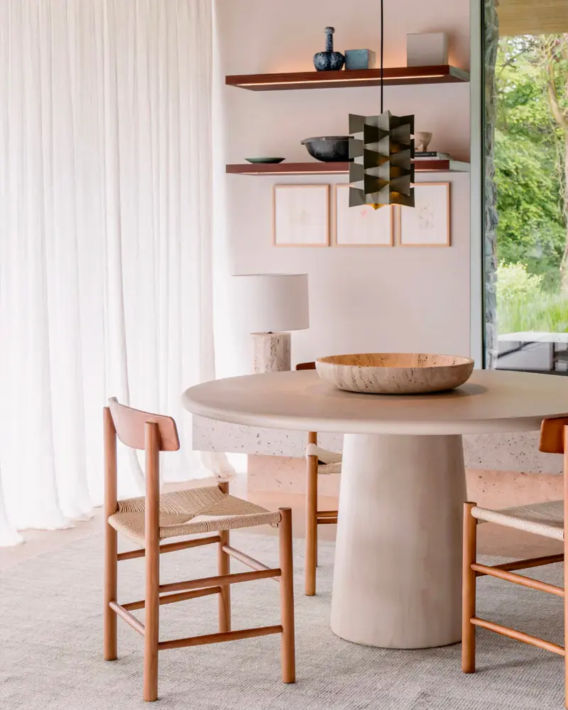 deco salle a manger japandi beton