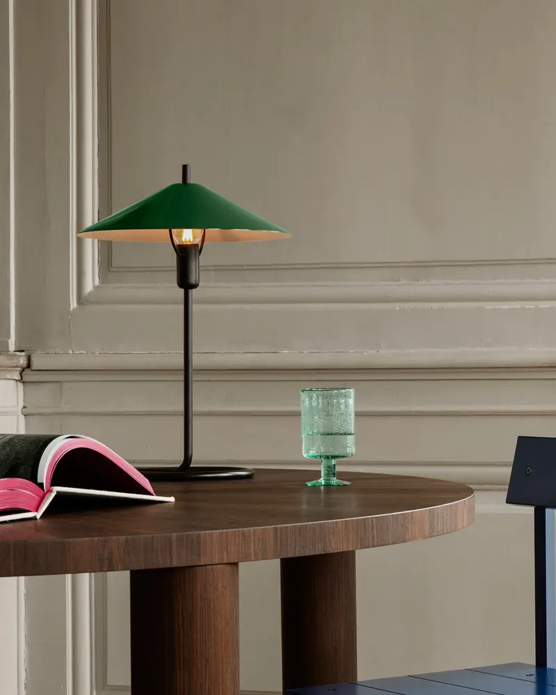 lampe vert canard metal