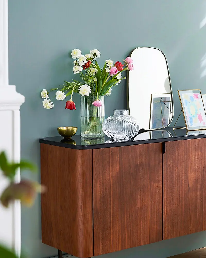 vase verre strie