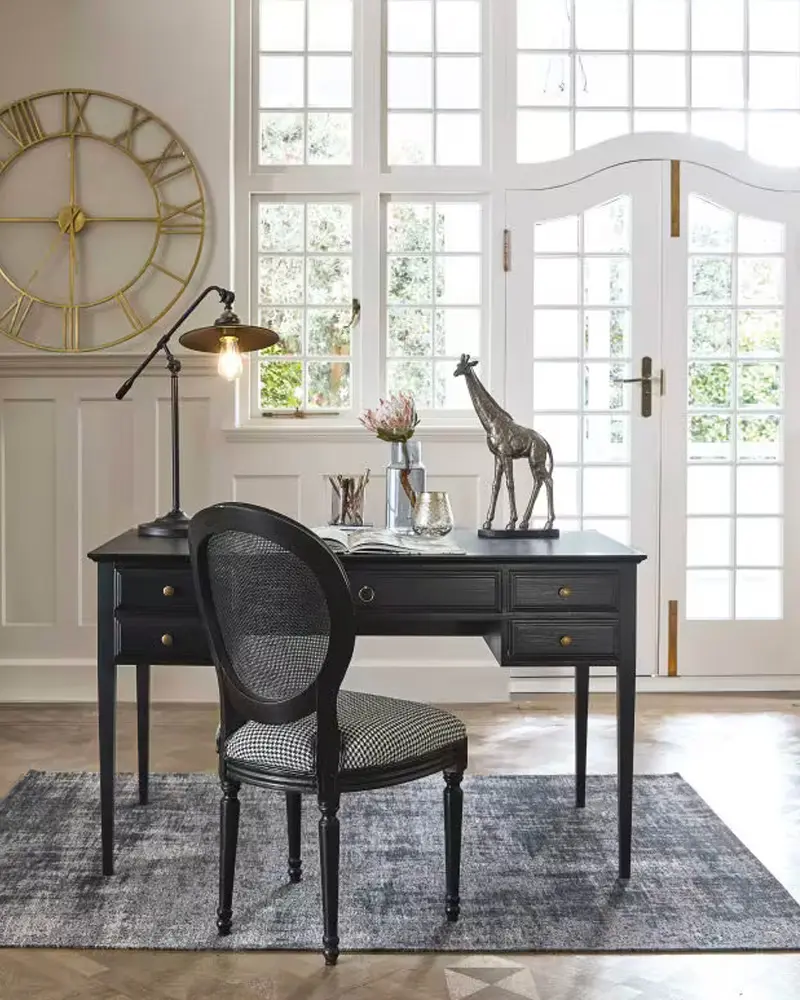 bureau chic bois noir
