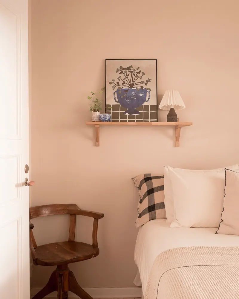 deco appartement naturel vert kaki chambre