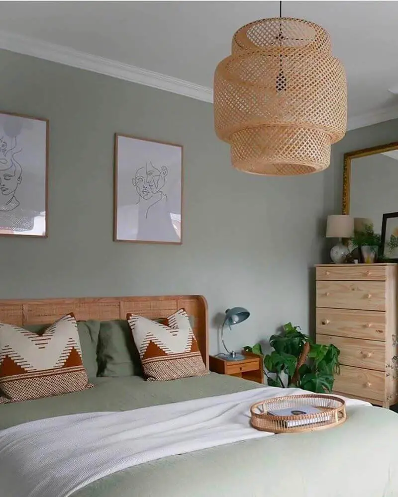 deco chambre scandinave boheme nature