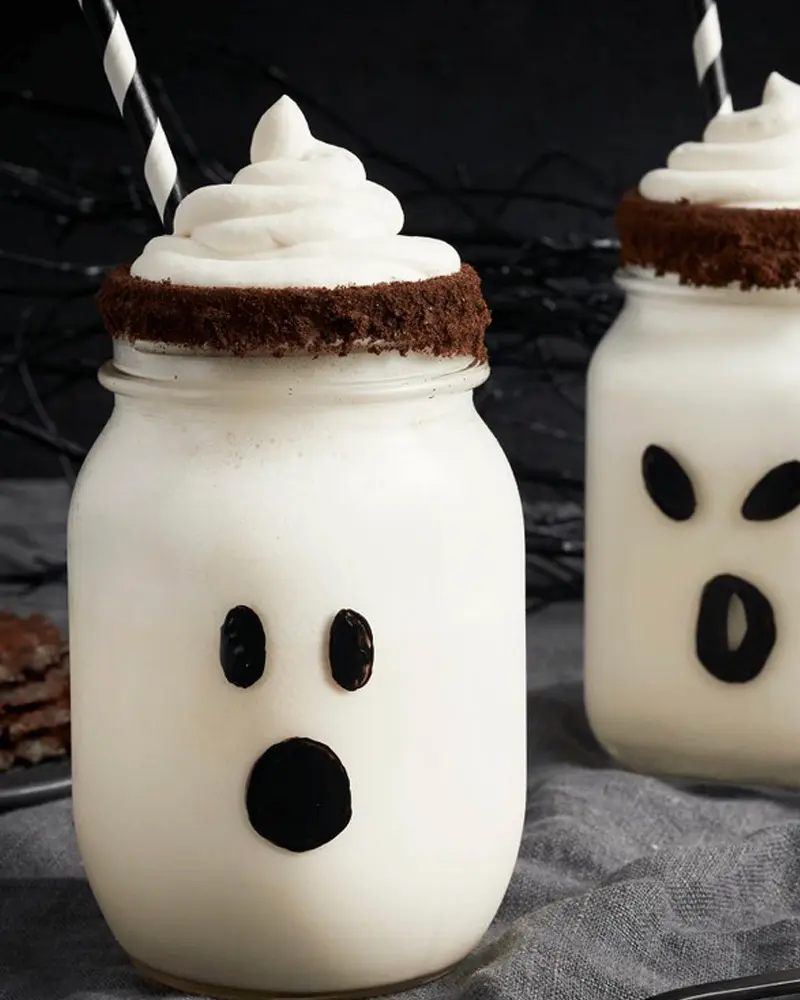 recette lait fouette vanille halloween