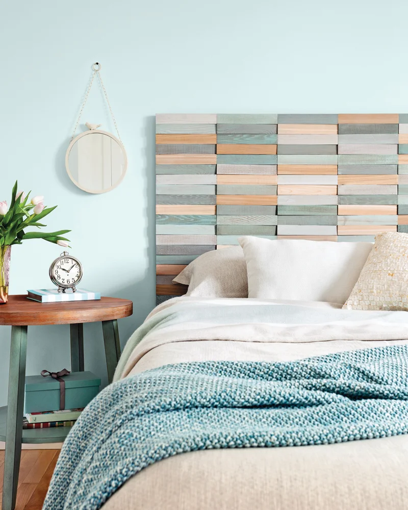 tete de lit bois diy relief