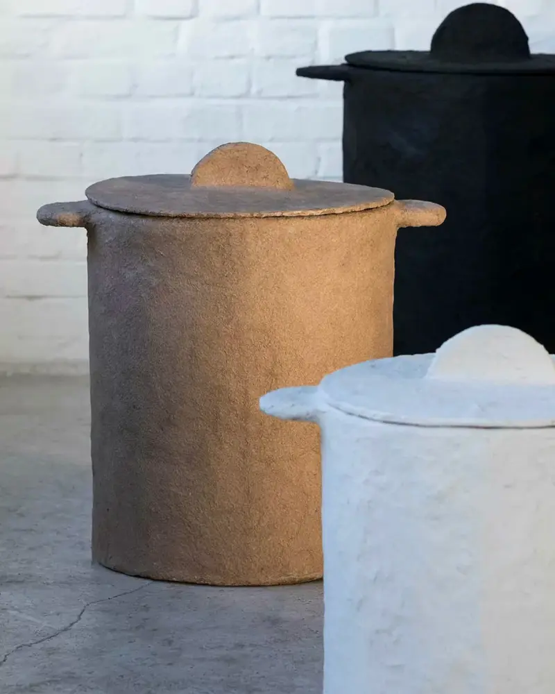 boite couvercle papier mache