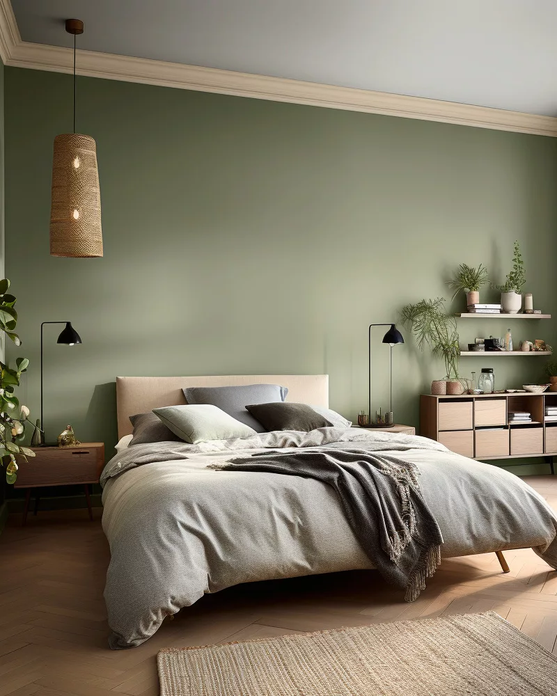 deco chambre vert sauge