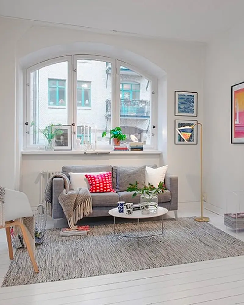deco appartement gris blanc salon
