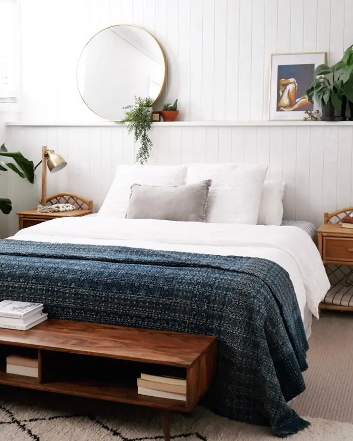 deco maison boheme bord de mer chambre